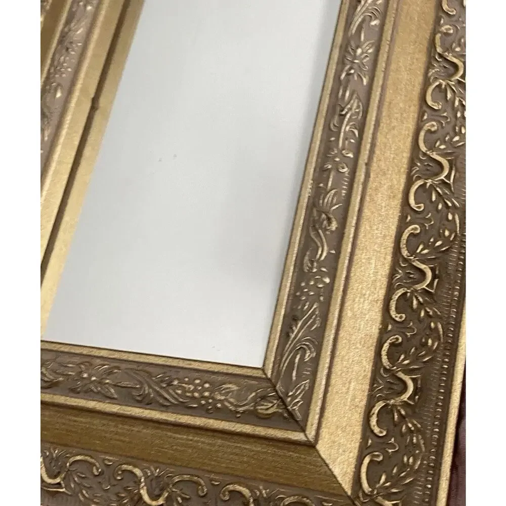 Gold Florentine Wall Mirror Ornate Vintage Accent 9x11 Hollywood Regency Pier 1